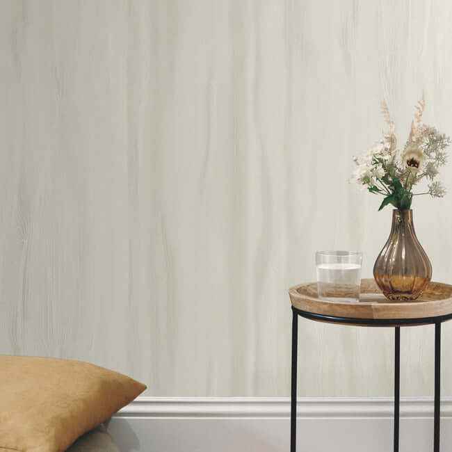 Fantasy Faux Bois White & Pearl Wallpaper - York Wallcoverings - DT5033 - York Wallcoverings Wallpaper
