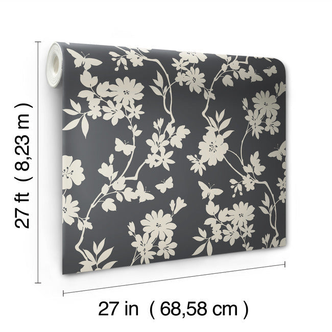 flutter-vine-wallpaper-charcoal-york-wallcoverings-dt5025