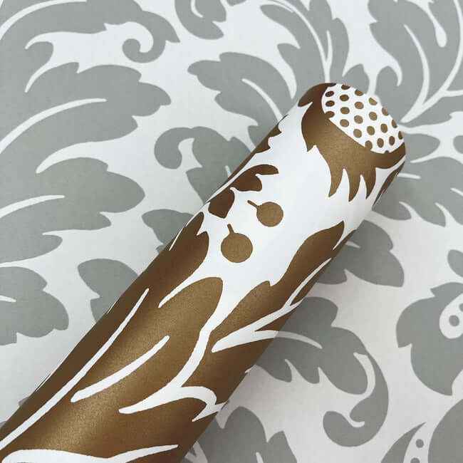 Modern Romance Gold Metallic Wallpaper - York Wallcoverings - DT5045 - York Wallcoverings Wallpaper