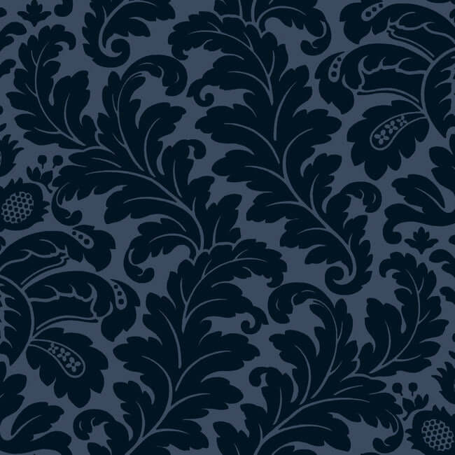 modern-romance-navy-wallpaper-york-wallcoverings-dt5042 - York Wallcoverings Wallpaper
