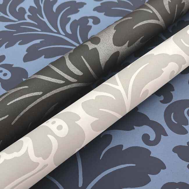 Modern Romance Navy Wallpaper - York Wallcoverings - DT5042 - York Wallcoverings Wallpaper