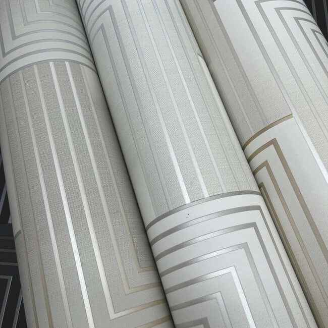 Vanishing Taupe & Pearl Wallpaper - York Wallcoverings - DT5071 - York Wallcoverings Wallpaper