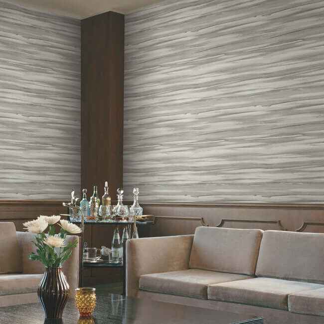 Sanctuary Grey Wallpaper - York Wallcoverings - DT5123 - York Wallcoverings Wallpaper