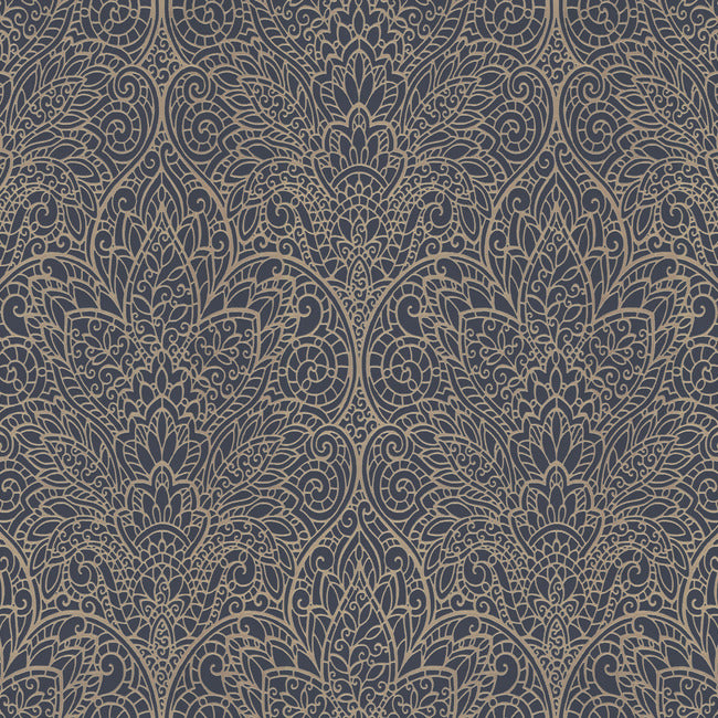 paradise-wallpaper-navy-gold-york-wallcoverings-dt5013