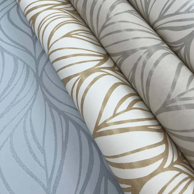 palma-taupe-silver-wallpaper-york-wallcoverings-dt5082 - York Wallcoverings Wallpaper