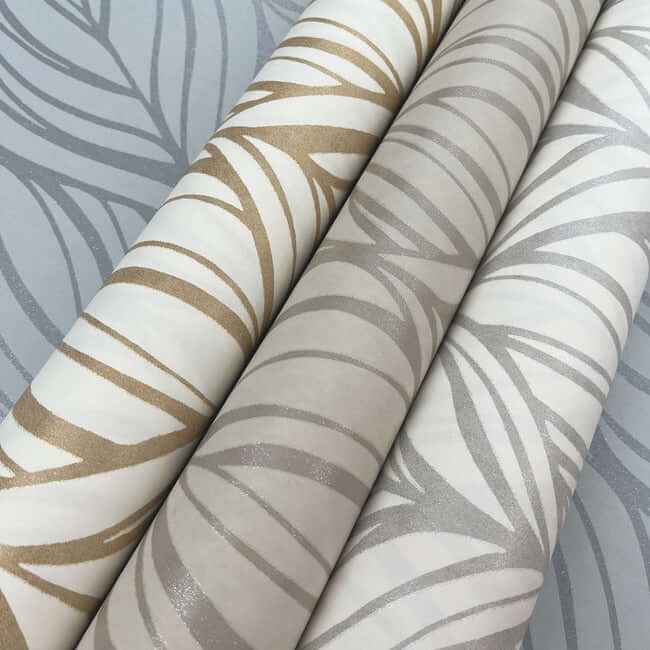 Palma White & Silver Wallpaper - York Wallcoverings - DT5084 - York Wallcoverings Wallpaper