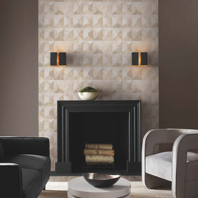 burlwood-ogee-white-wallpaper-york-wallcoverings-dt5002 - York Wallcoverings Wallpaper