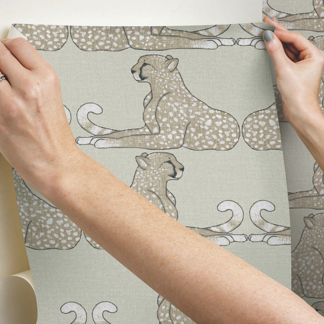 reclining-cheetahs-premium-peel-stick-wallpaper-taupe-york-wallcoverings-psw1356rl