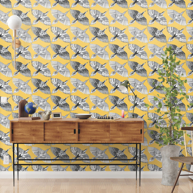 feather-flight-premium-peel-stick-wallpaper-yellow-york-wallcoverings-psw1350rl