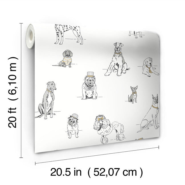 dogs-life-premium-peel-stick-wallpaper-silver-gold-york-wallcoverings-psw1339rl