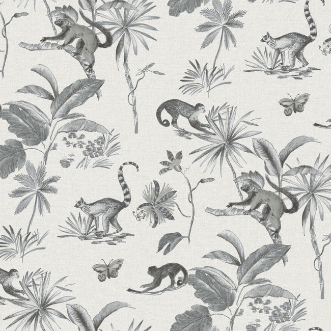 botanicals-lemurs-premium-peel-stick-wallpaper-graphite-york-wallcoverings-psw1354rl