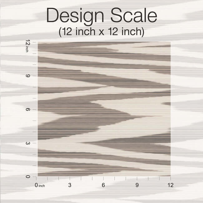 flamed-zigzag-brown-cream-wallpaper-york-wallcoverings-mi10342 - York Wallcoverings Wallpaper