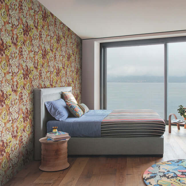 flower-pot-brown-wallpaper-york-wallcoverings-mi10302 - York Wallcoverings Wallpaper