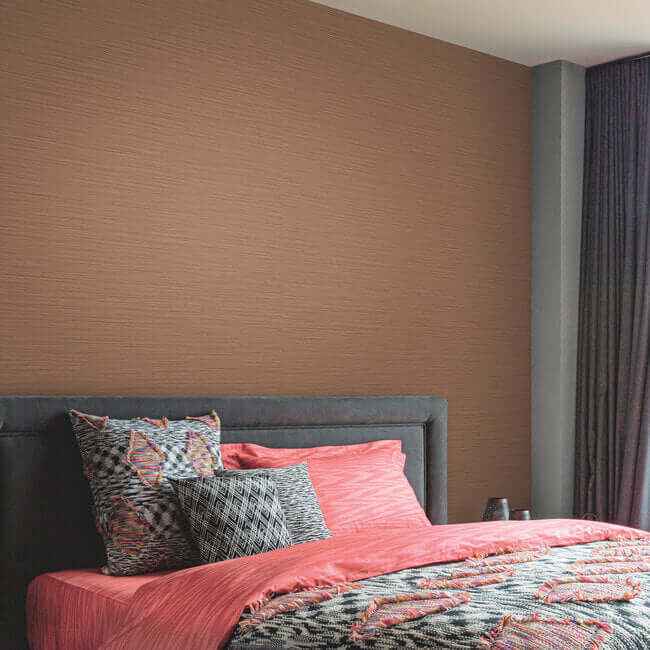 Cannete Brown Wallpaper - York Wallcoverings - MI10370 - York Wallcoverings Wallpaper
