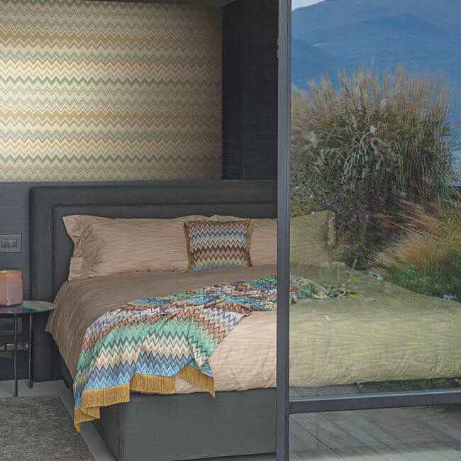 Happy Zigzag Green Wallpaper - York Wallcoverings - MI10333 - York Wallcoverings Wallpaper