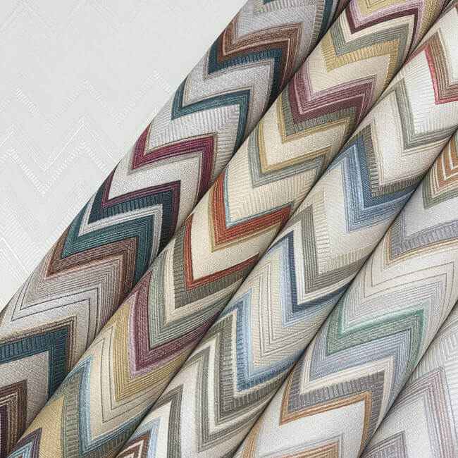 Happy Zigzag Grey Wallpaper - York Wallcoverings - MI10331 - York Wallcoverings Wallpaper