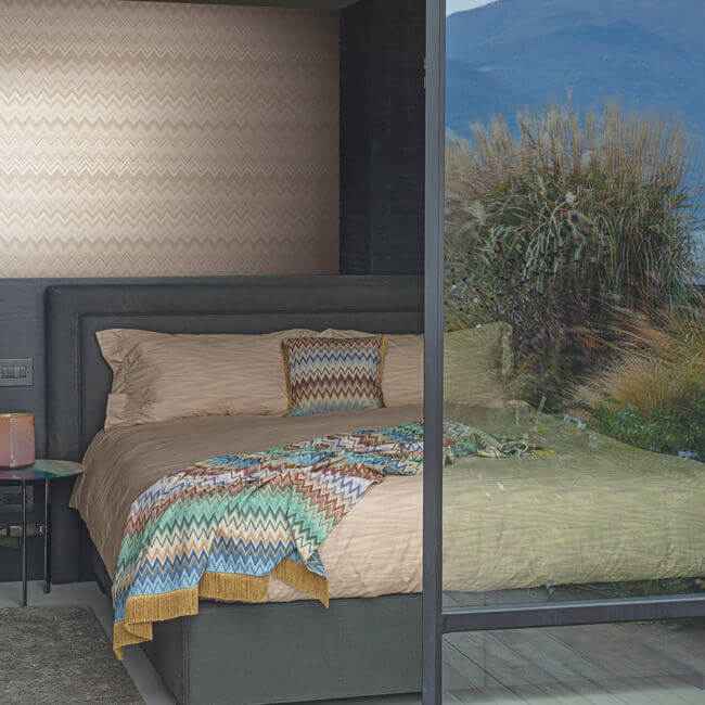 Happy Zigzag Neutral Wallpaper - York Wallcoverings - MI10334 - York Wallcoverings Wallpaper