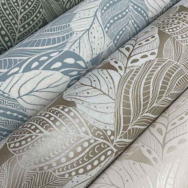 Vinca Blue Wallpaper - York Wallcoverings - GO8225 - York Wallcoverings Wallpaper