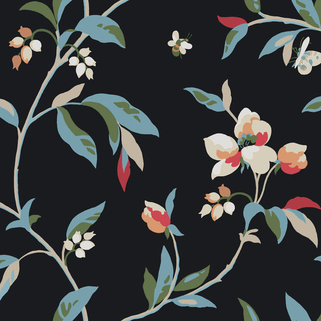 springtime-wallpaper-midnight-multi-york-wallcoverings-go8281