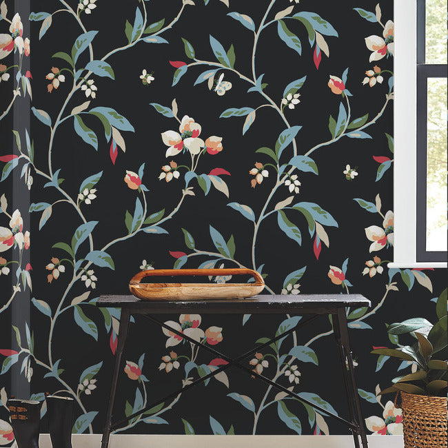 springtime-wallpaper-midnight-multi-york-wallcoverings-go8281