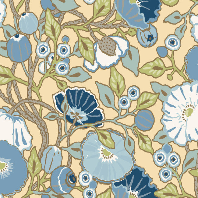 vincent-poppies-wallpaper-sunflower-york-wallcoverings-go8311