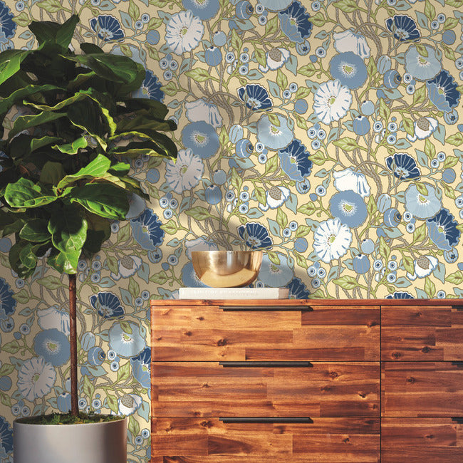vincent-poppies-wallpaper-sunflower-york-wallcoverings-go8311