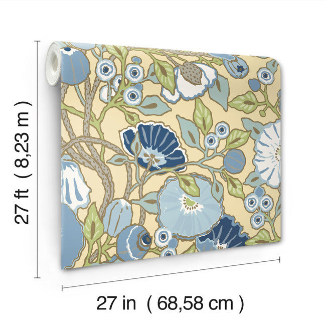 vincent-poppies-wallpaper-sunflower-york-wallcoverings-go8311