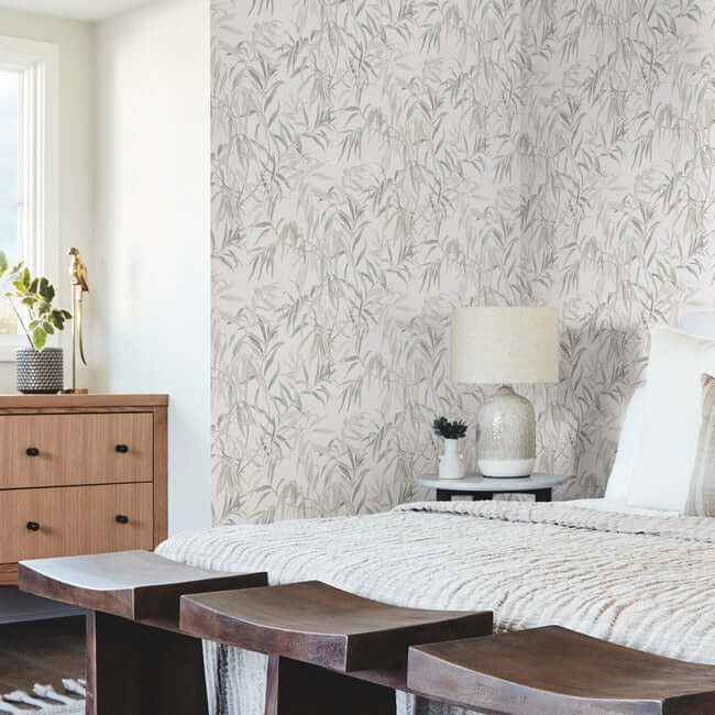 Willow Grove Sand Wallpaper - York Wallcoverings - GO8243