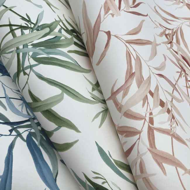 Willow Grove Sky Blue Wallpaper - York Wallcoverings - GO8242 - York Wallcoverings Wallpaper