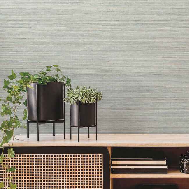 Fountain Grass Blue Wallpaper - York Wallcoverings - GO8302 - York Wallcoverings Wallpaper