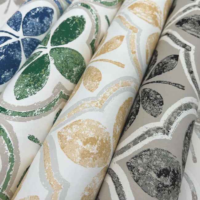 Sevilla Clover Wallpaper - York Wallcoverings - GO8274 - York Wallcoverings Wallpaper
