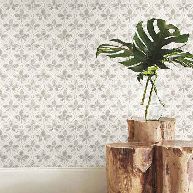 Sevilla Grey Wallpaper - York Wallcoverings - GO8272 - York Wallcoverings Wallpaper