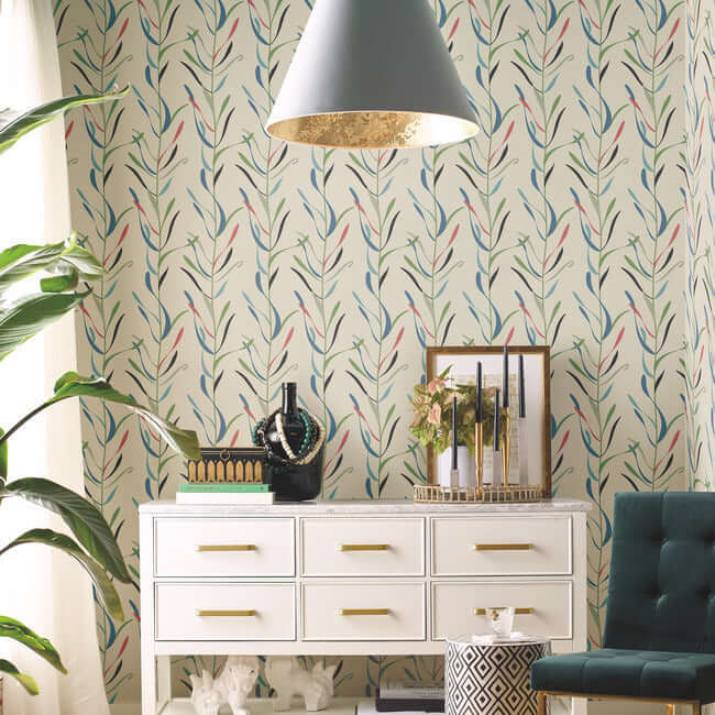 chloe-vine-savanna-wallpaper-york-wallcoverings-go8326 - York Wallcoverings Wallpaper