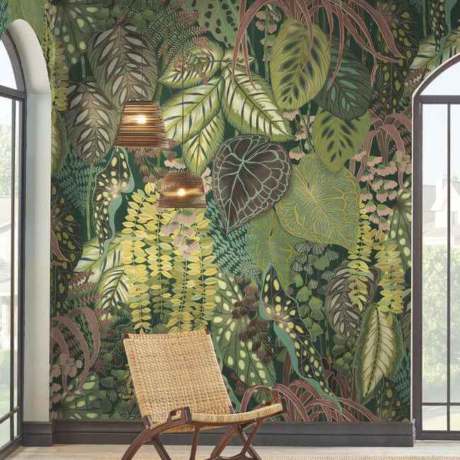 Greenery Jade Wall Mural - York Wallcoverings - GO8331M - York Wallcoverings Wallpaper