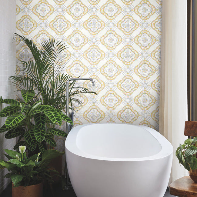 garden-trellis-wallpaper-ochre-york-wallcoverings-go8215