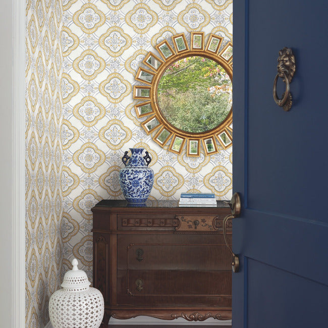 garden-trellis-wallpaper-ochre-york-wallcoverings-go8215
