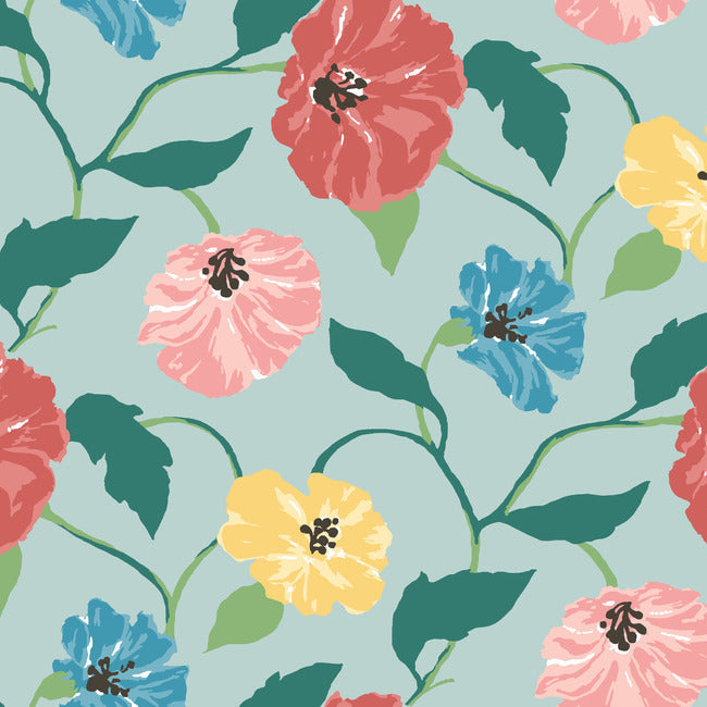 jungle-garden-premium-peel-stick-wallpaper-sky-blue-york-wallcoverings-psw1400rl