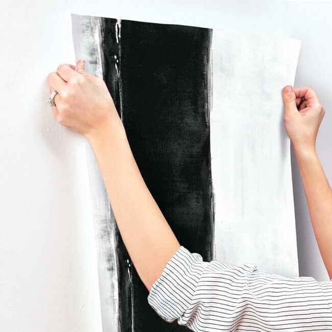Ink Wash Black Wallpaper - York Wallcoverings - CC1271 - York Wallcoverings Wallpaper