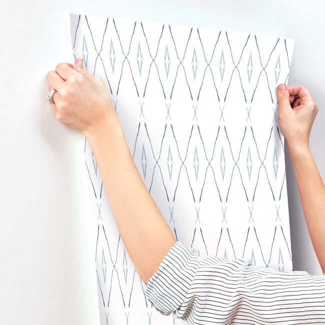 artifact-silhouettes-indigo-wallpaper-york-wallcoverings-cc1284 - York Wallcoverings Wallpaper