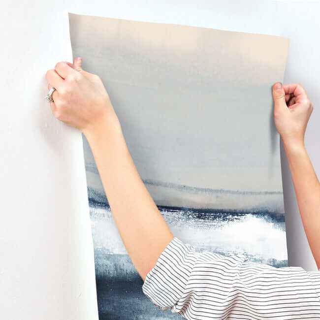 Grounded Navy Wall Mural - York Wallcoverings - CB1135M - York Wallcoverings Wallpaper
