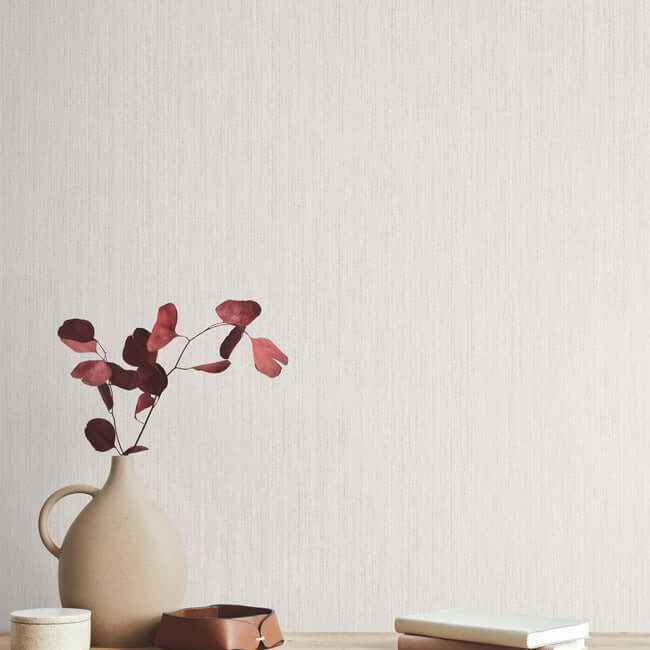 Smooth as Silk White Wallpaper - York Wallcoverings - ND3014N - York Wallcoverings Wallpaper