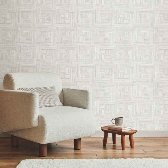 Tesselle White Wallpaper - York Wallcoverings - ND3057N - York Wallcoverings Wallpaper