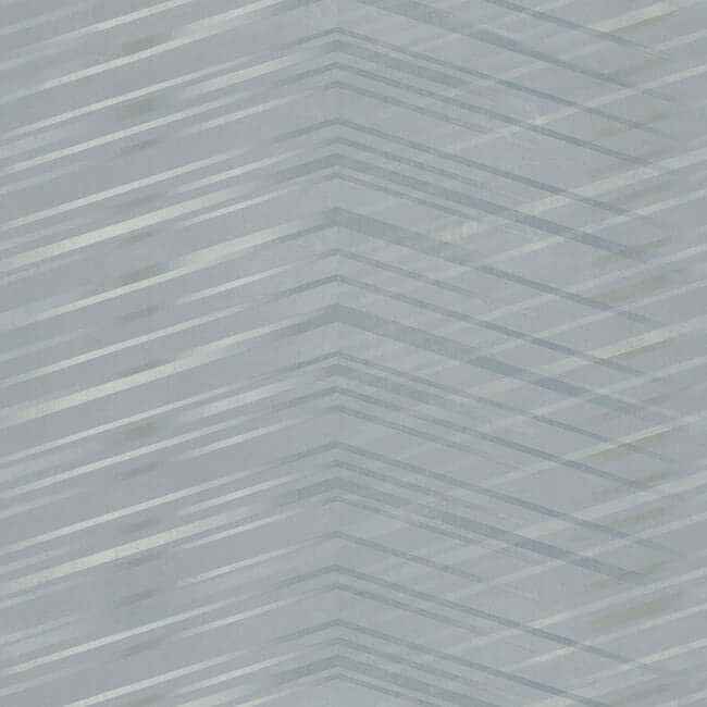 Glistening Chevron Smokey Blue Wallpaper - York Wallcoverings - DT5051