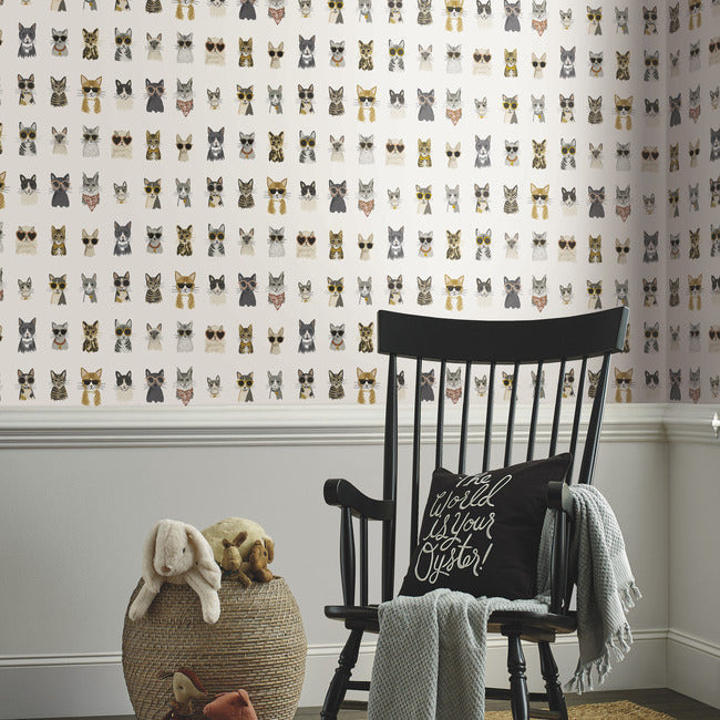 cool-cats-premium-peel-stick-wallpaper-grey-and-gold-york-wallcoverings-psw1464rl
