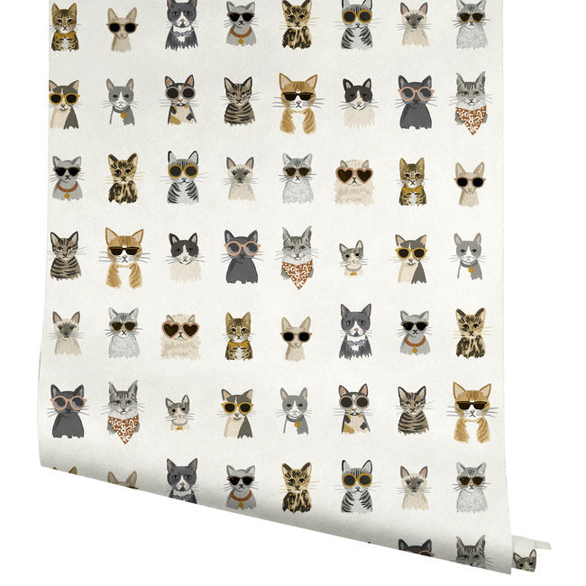 cool-cats-premium-peel-stick-wallpaper-grey-and-gold-york-wallcoverings-psw1464rl