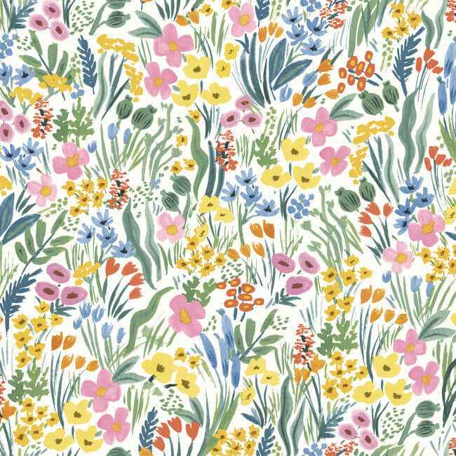 Lea White Peel & Stick Wallpaper - York Wallcoverings - PSW1465RL