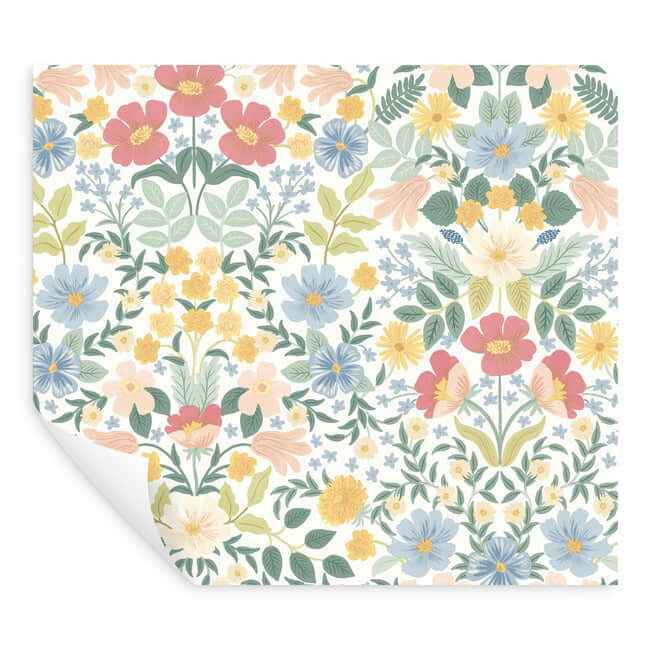 Bramble Garden Pastel Multi Peel & Stick Wallpaper - York Wallcoverings - PSW1474RL - York Wallcoverings Wallpaper