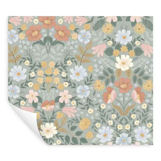 Bramble Garden Sage Peel & Stick Wallpaper - York Wallcoverings - PSW1476RL - York Wallcoverings Wallpaper