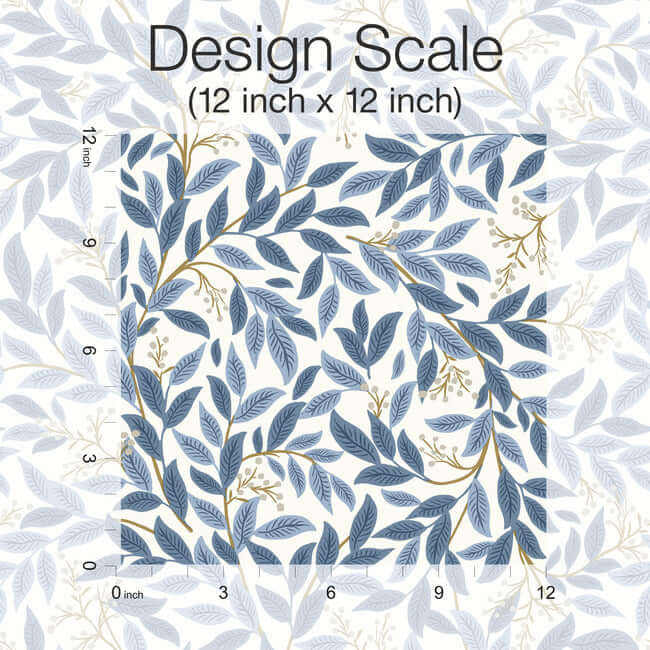 willowberry-premium-peel-stick-wallpaper-blue-white-york-wallcoverings-psw1469rl - York Wallcoverings Wallpaper
