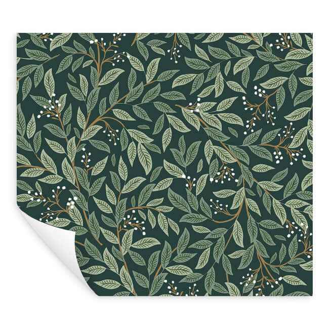 Willowberry Emerald Peel & Stick Wallpaper - York Wallcoverings - PSW1471RL - York Wallcoverings Wallpaper